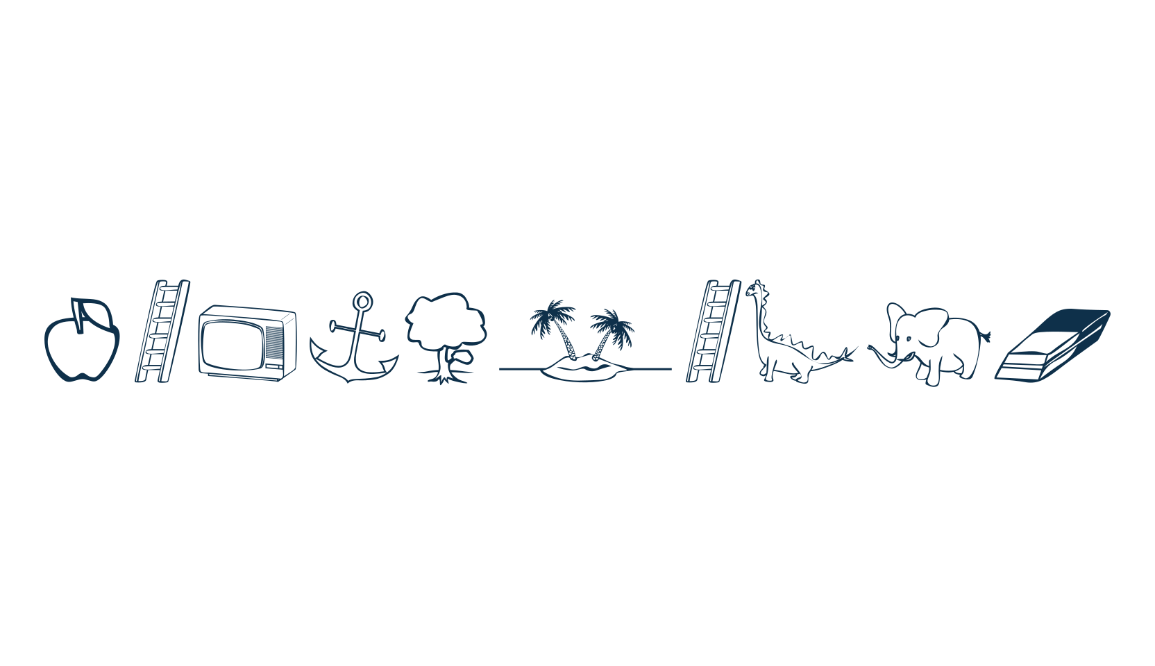 Alfabilder, fancy decorative font preview