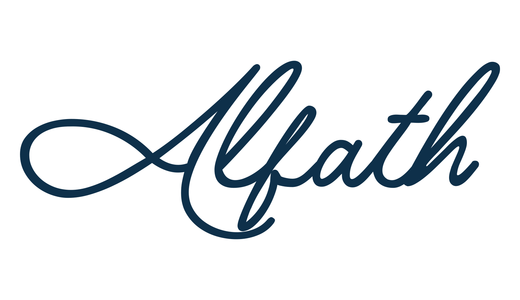 Alfath, handwriting font preview