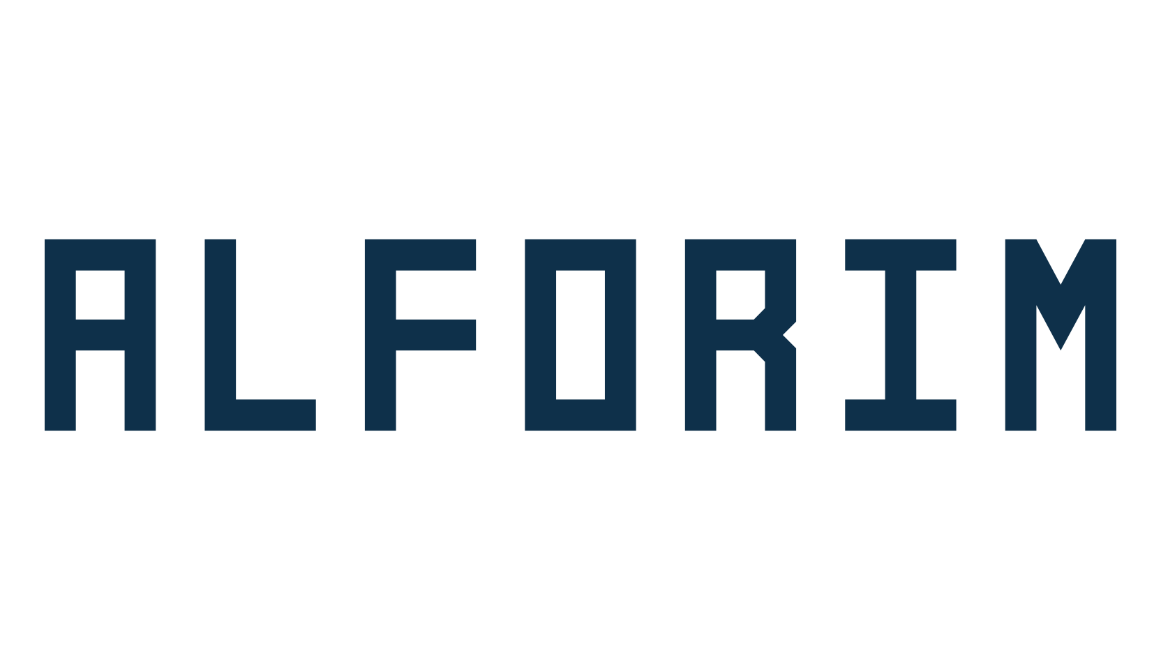 Alforim, techno square sci-fi font preview