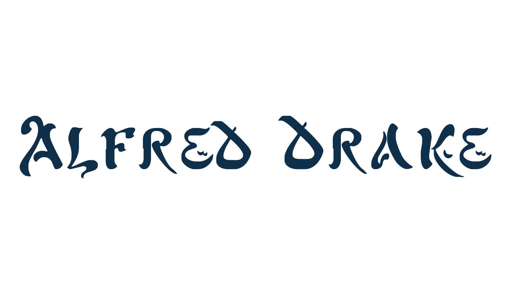 Alfred Drake, foreign look arabic font preview