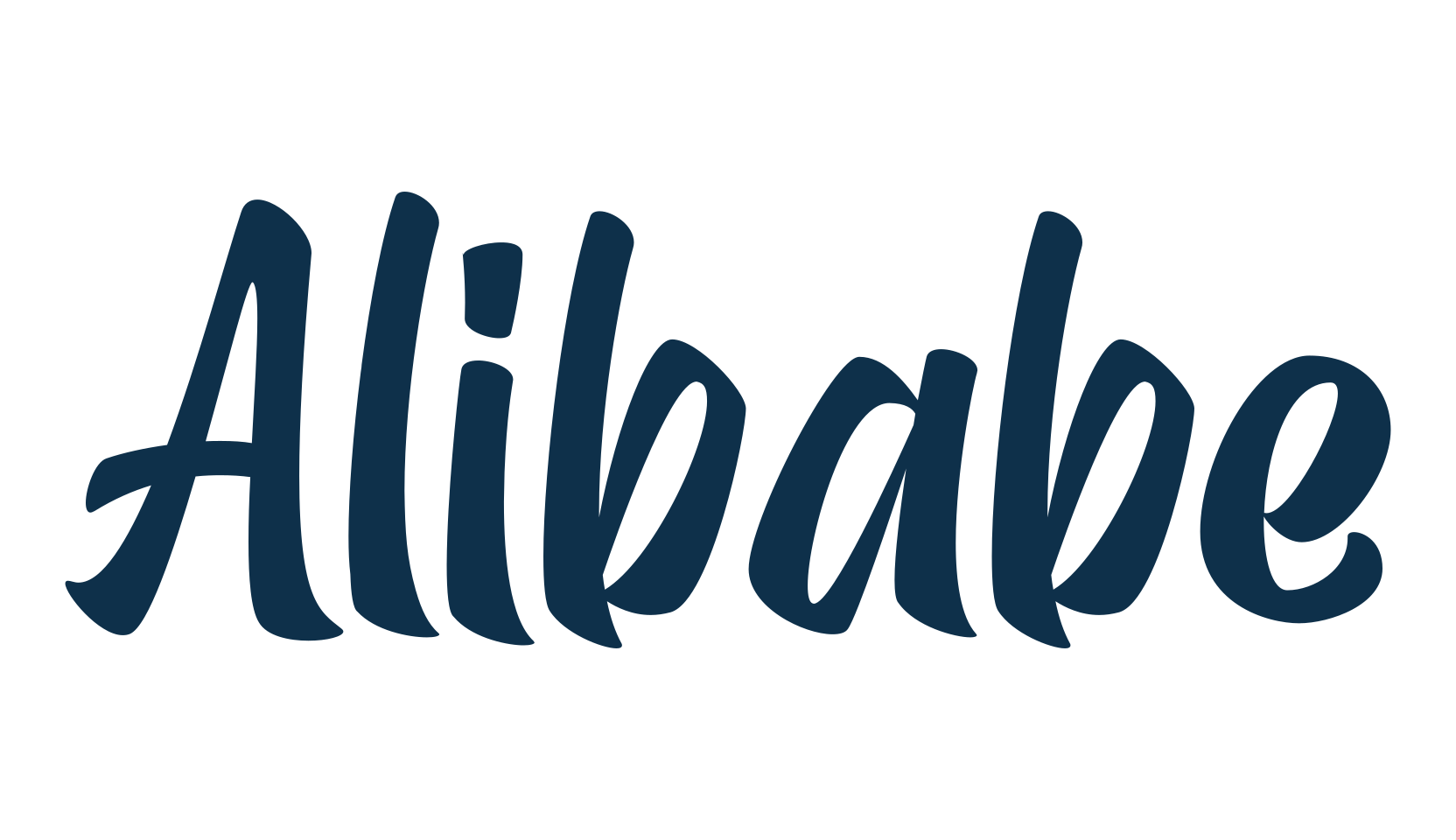 Alibabe, various font preview
