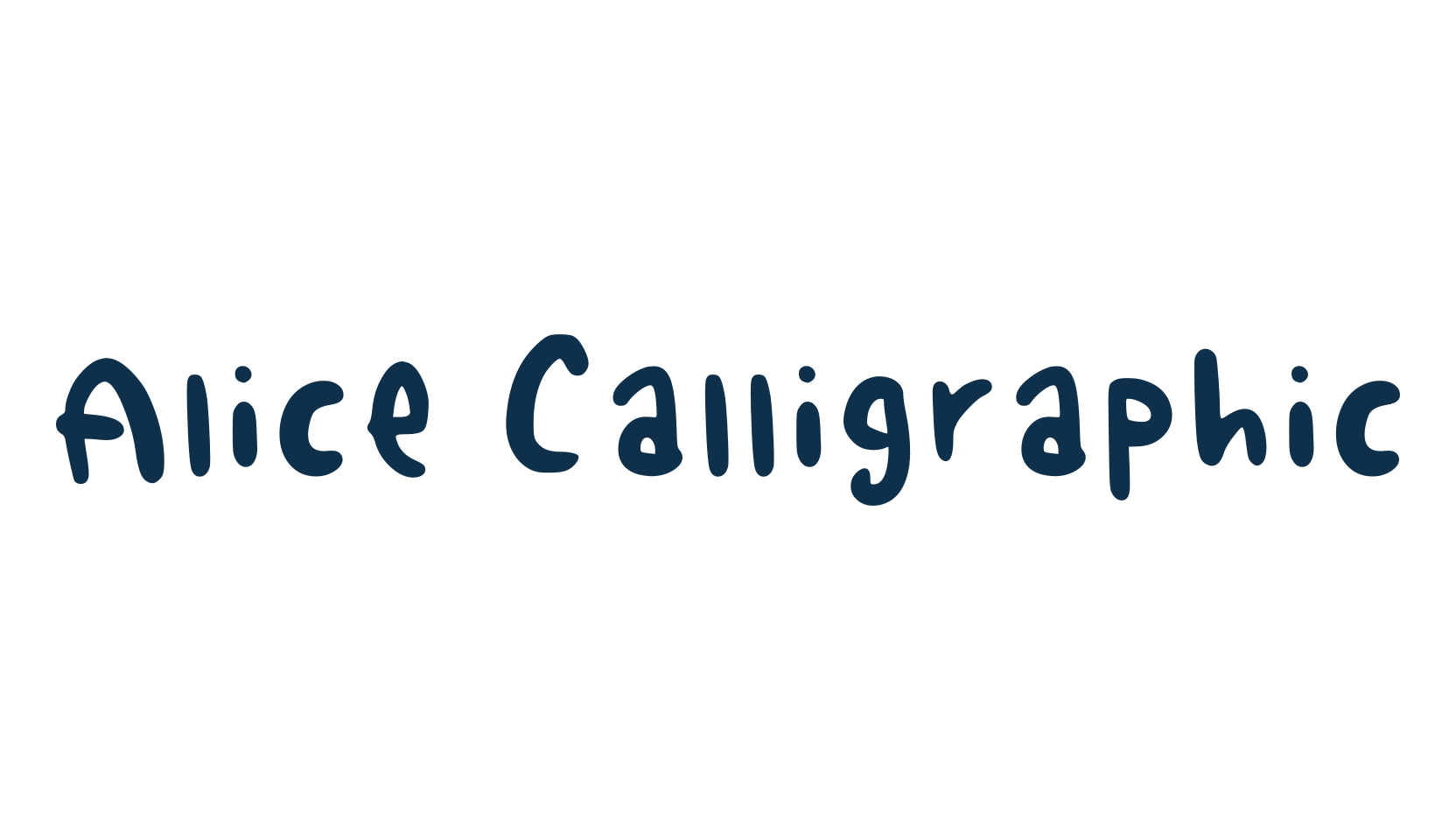 Alice Calligraphic, script handwritten fancy decorative calligraphy font preview