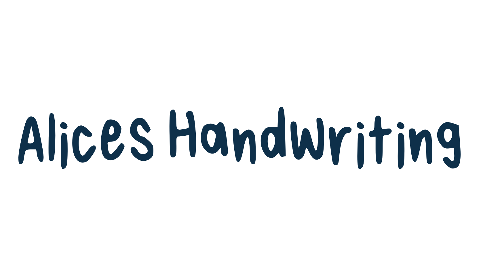 Alices Handwriting, script handwritten fancy decorative calligraphy font preview