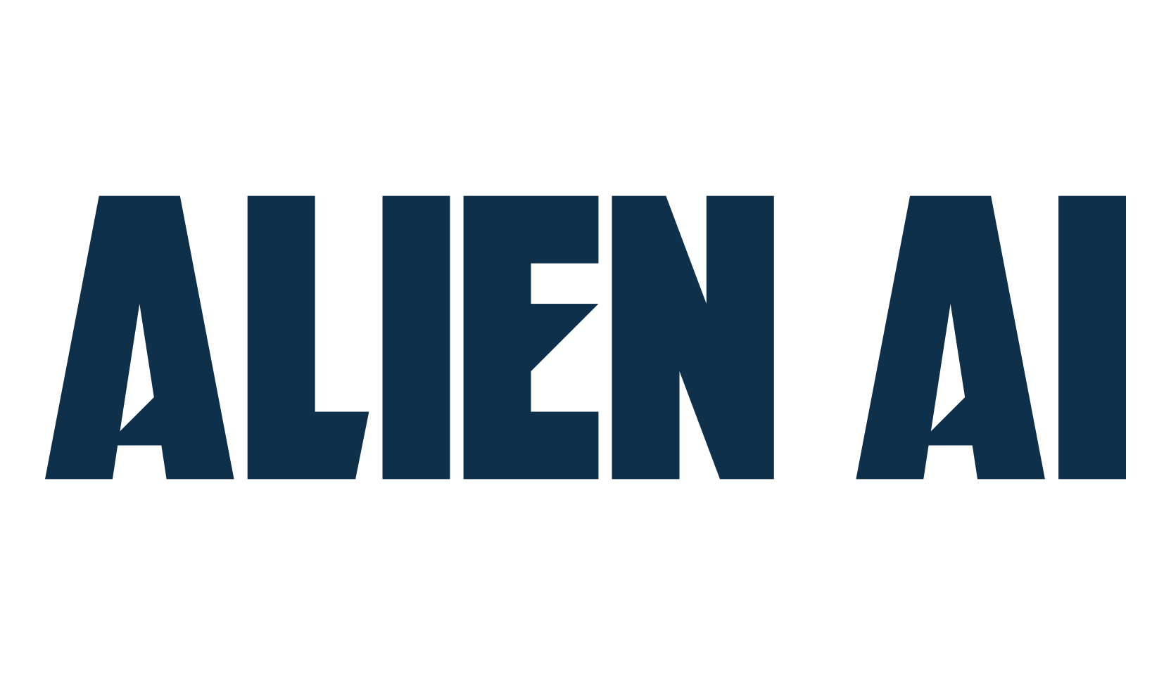Alien AI, sci-fi font preview