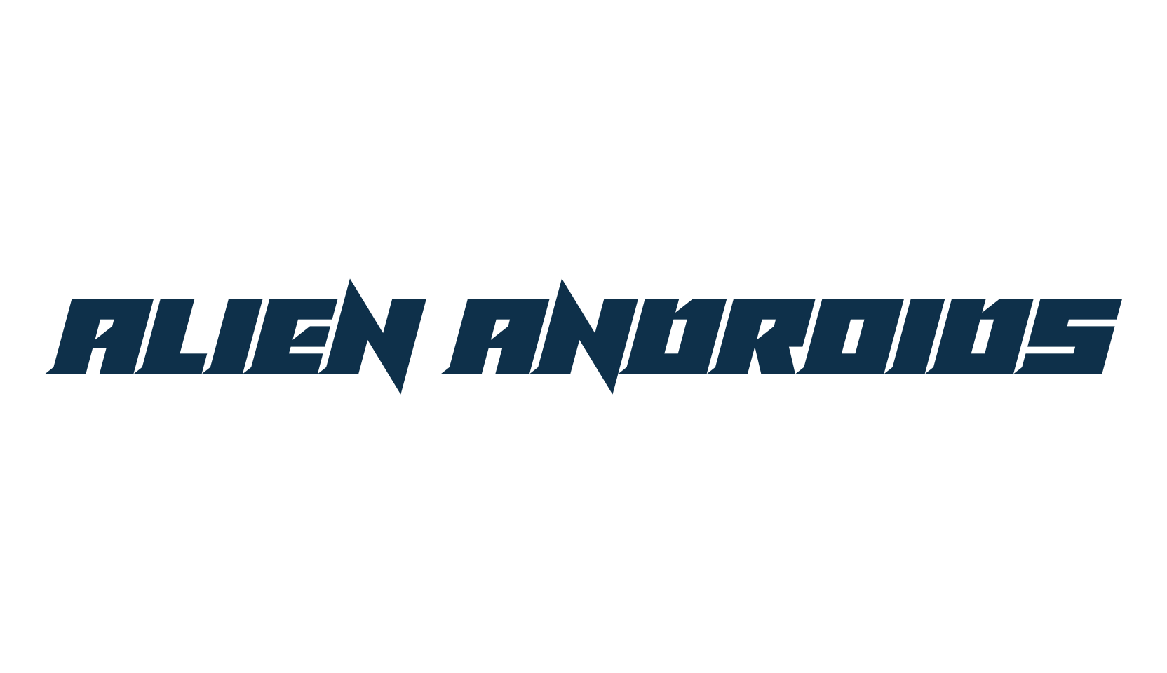 Alien Androids, techno sci-fi font preview