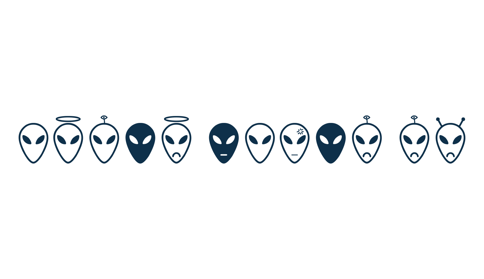 Alien Faces ST, fancy decorative font preview