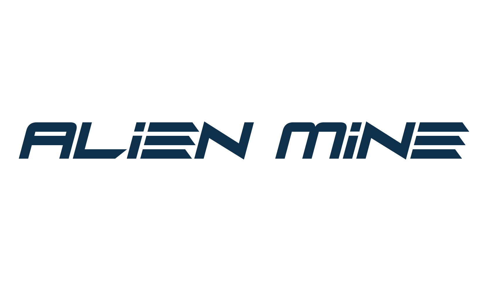 Alien Mine, sci-fi font preview