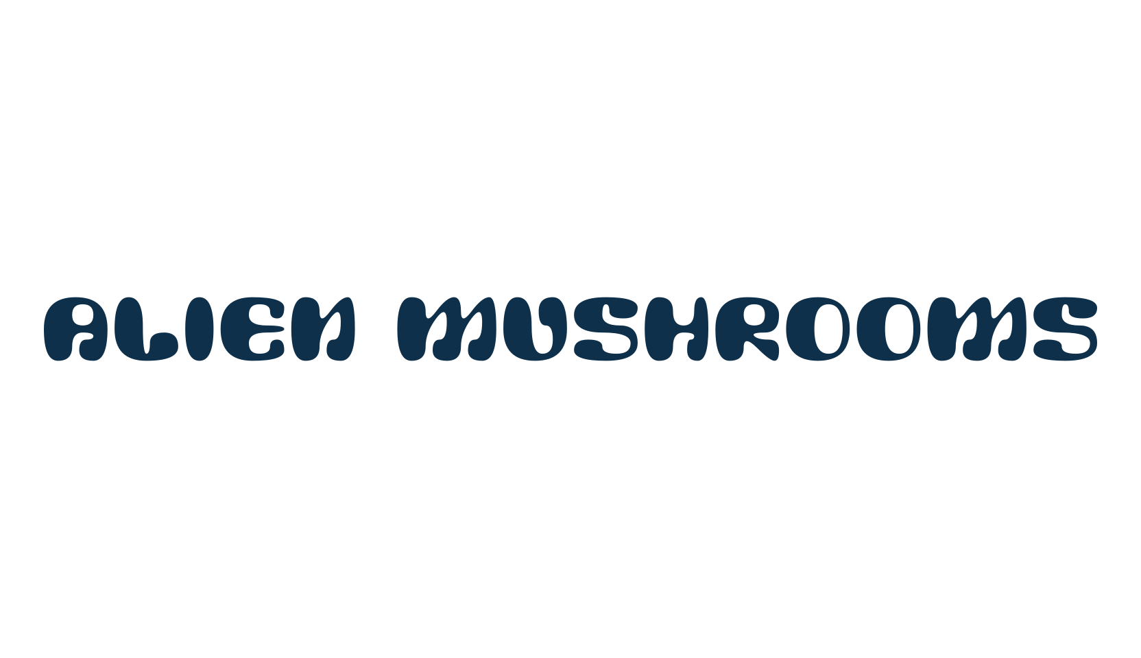 Alien Mushrooms, fancy cartoon decorative font preview