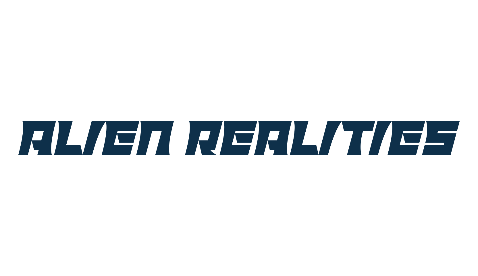 Alien Realities, techno sci-fi font preview