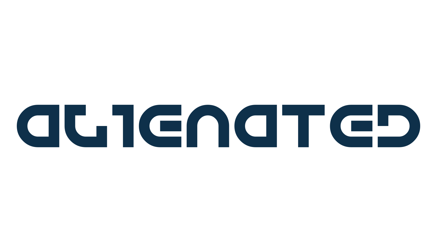 Alienated, fancy various techno sci-fi font preview