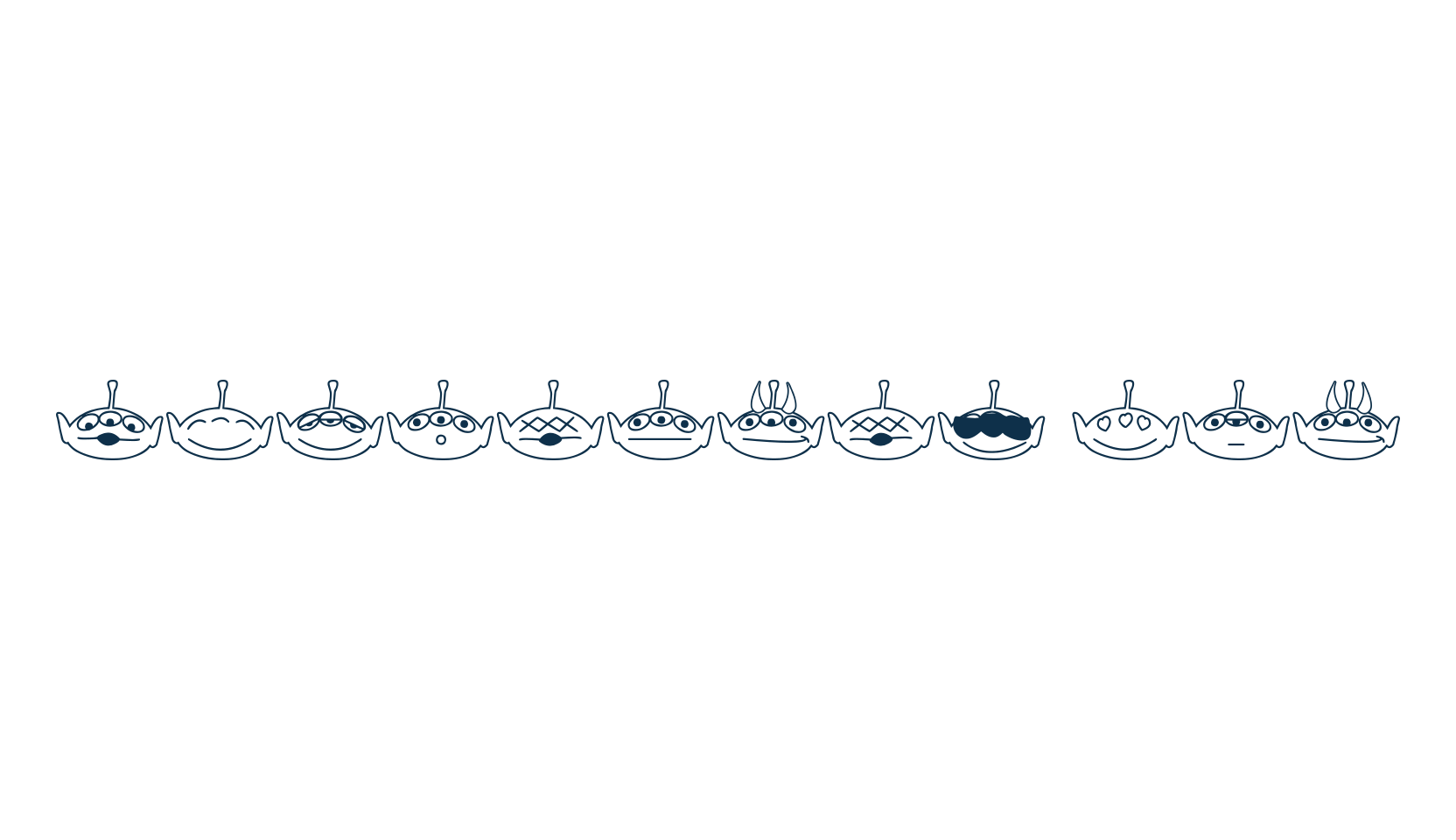 Aliencons Two, fancy decorative font preview