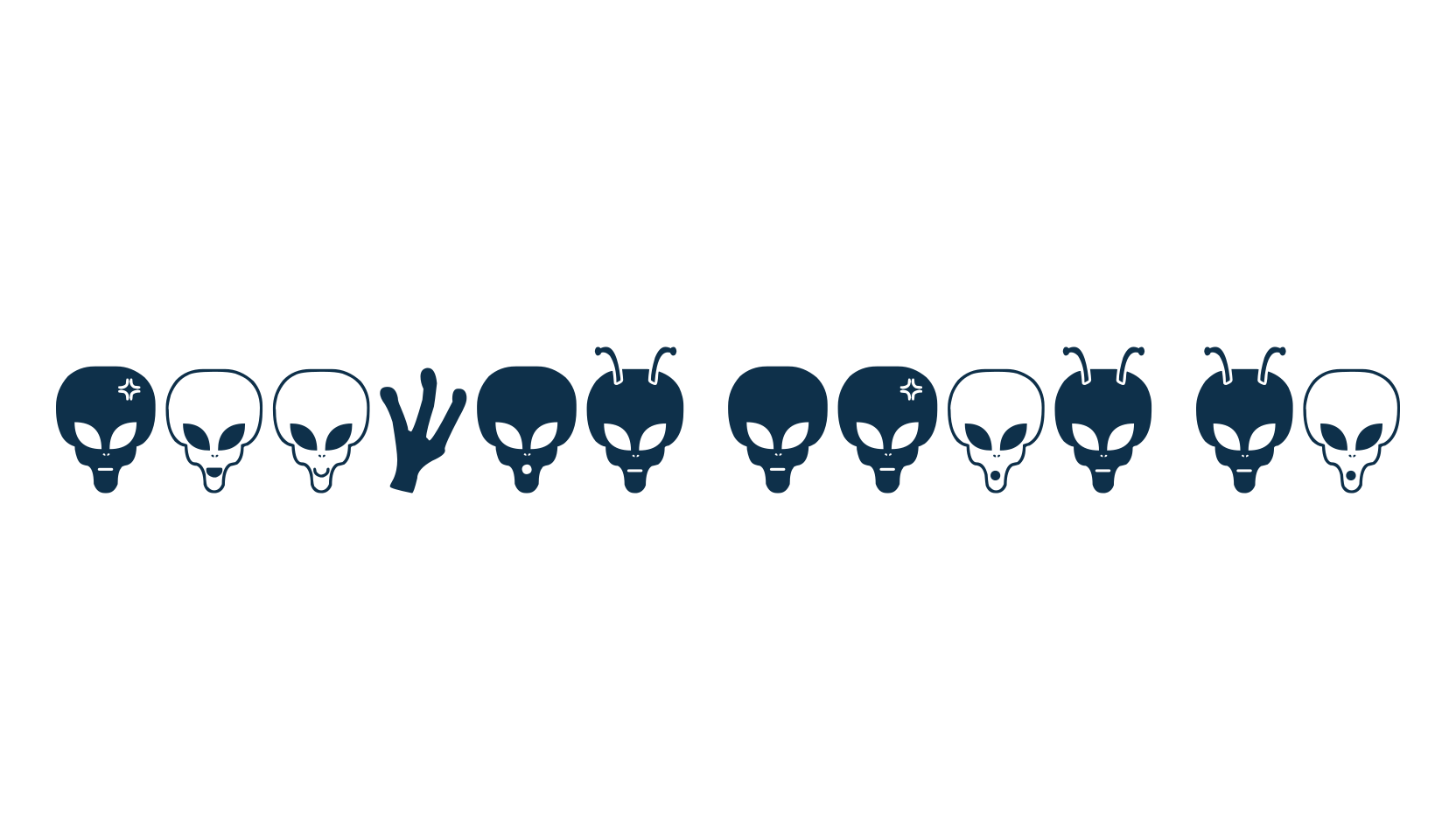 Aliens Bats St, fancy decorative font preview