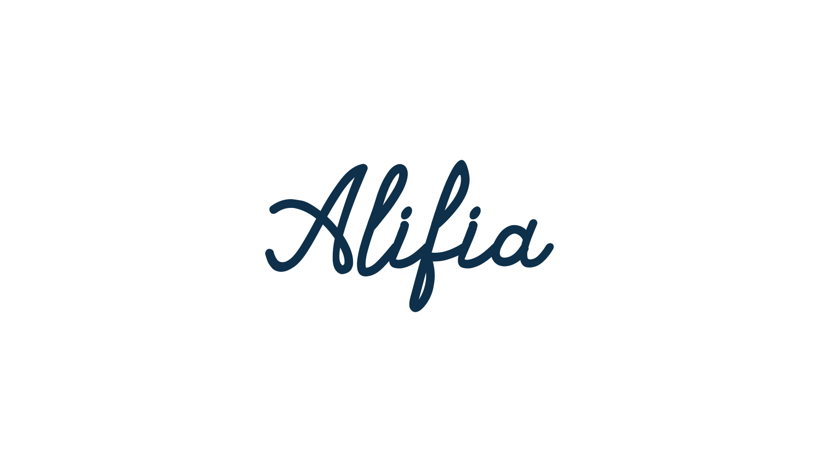 Alifia, handwriting font preview
