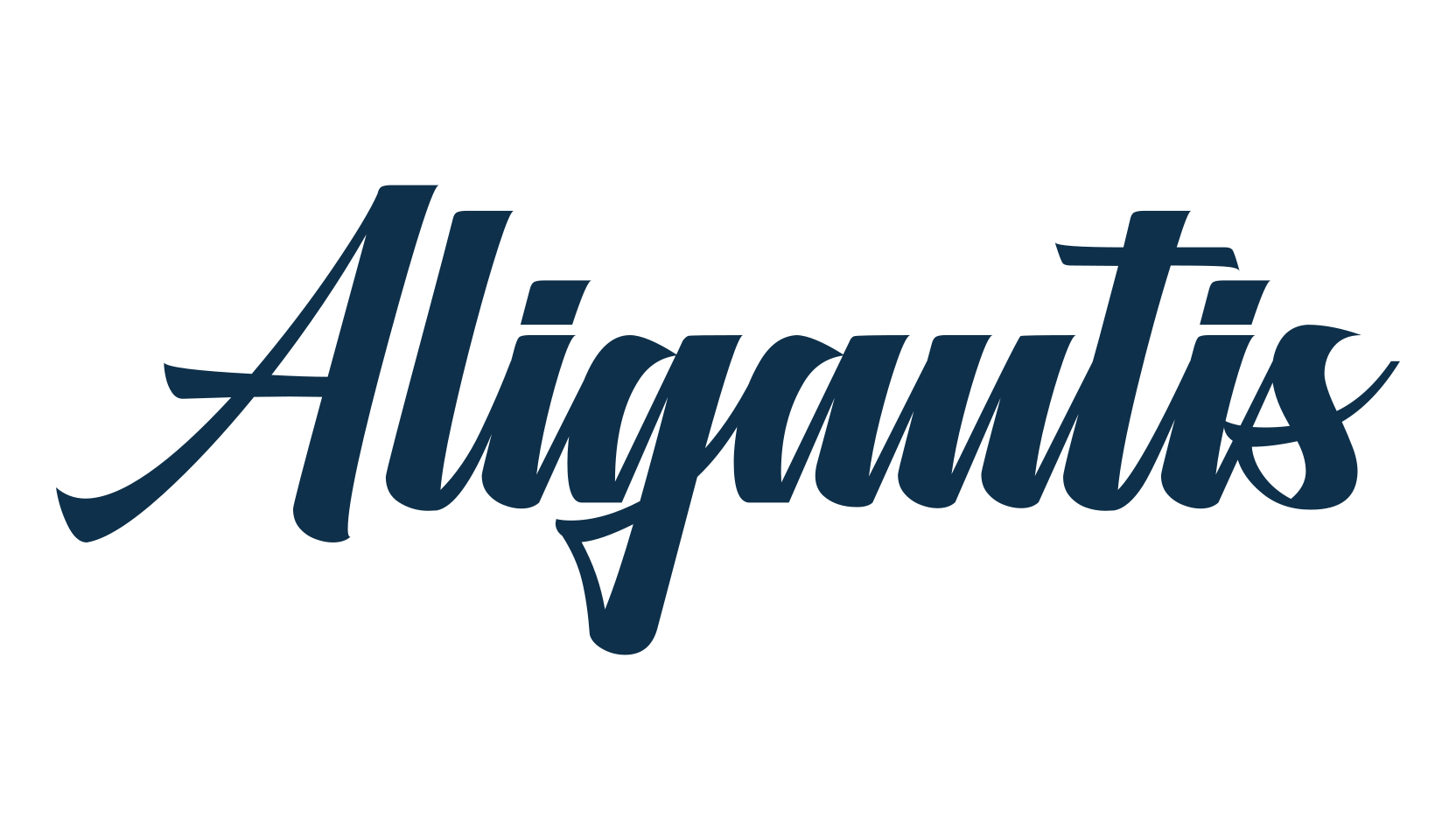 Aligantis, fancy various decorative script calligraphy font preview