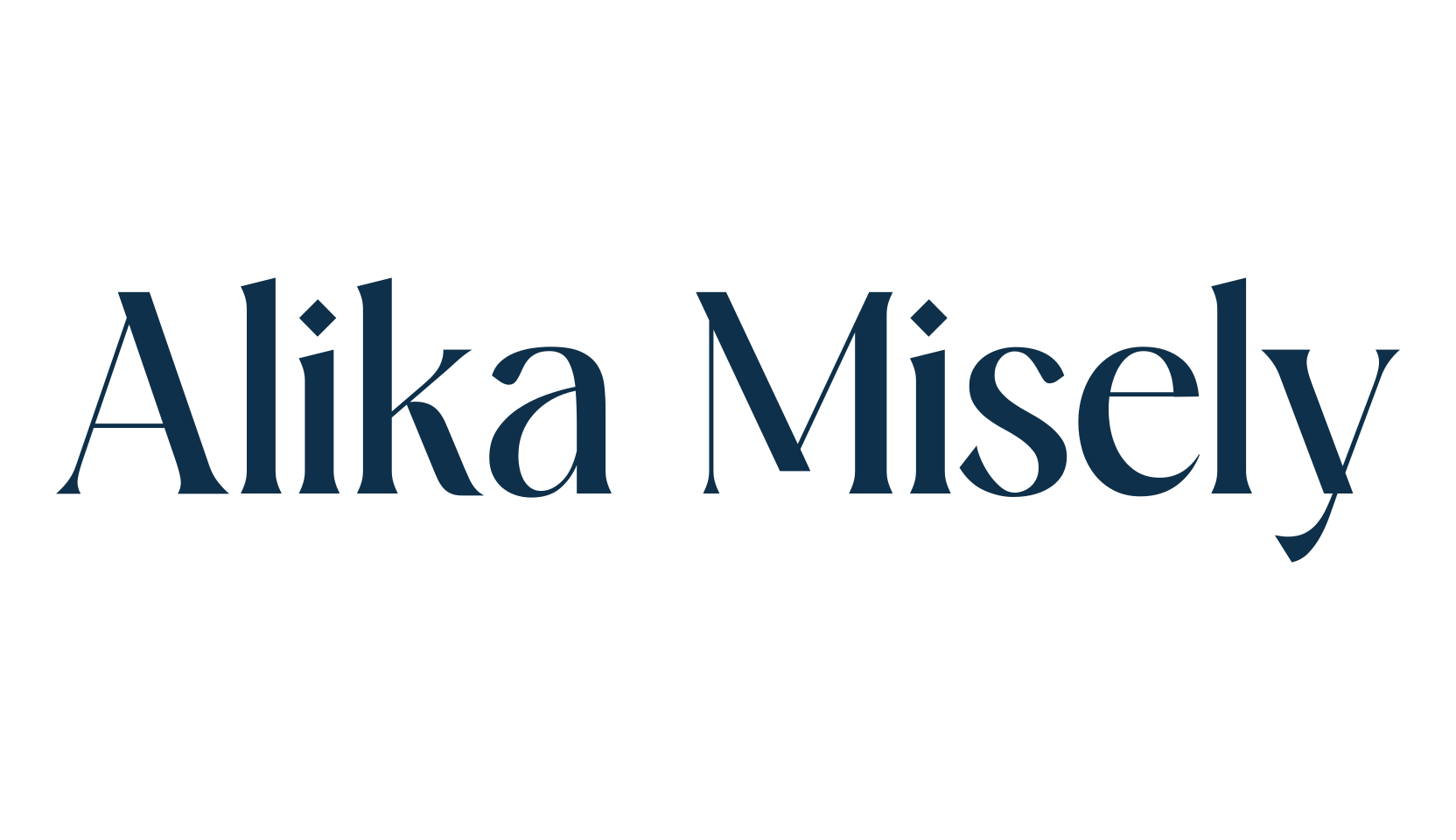 Alika Misely, basic serif font preview