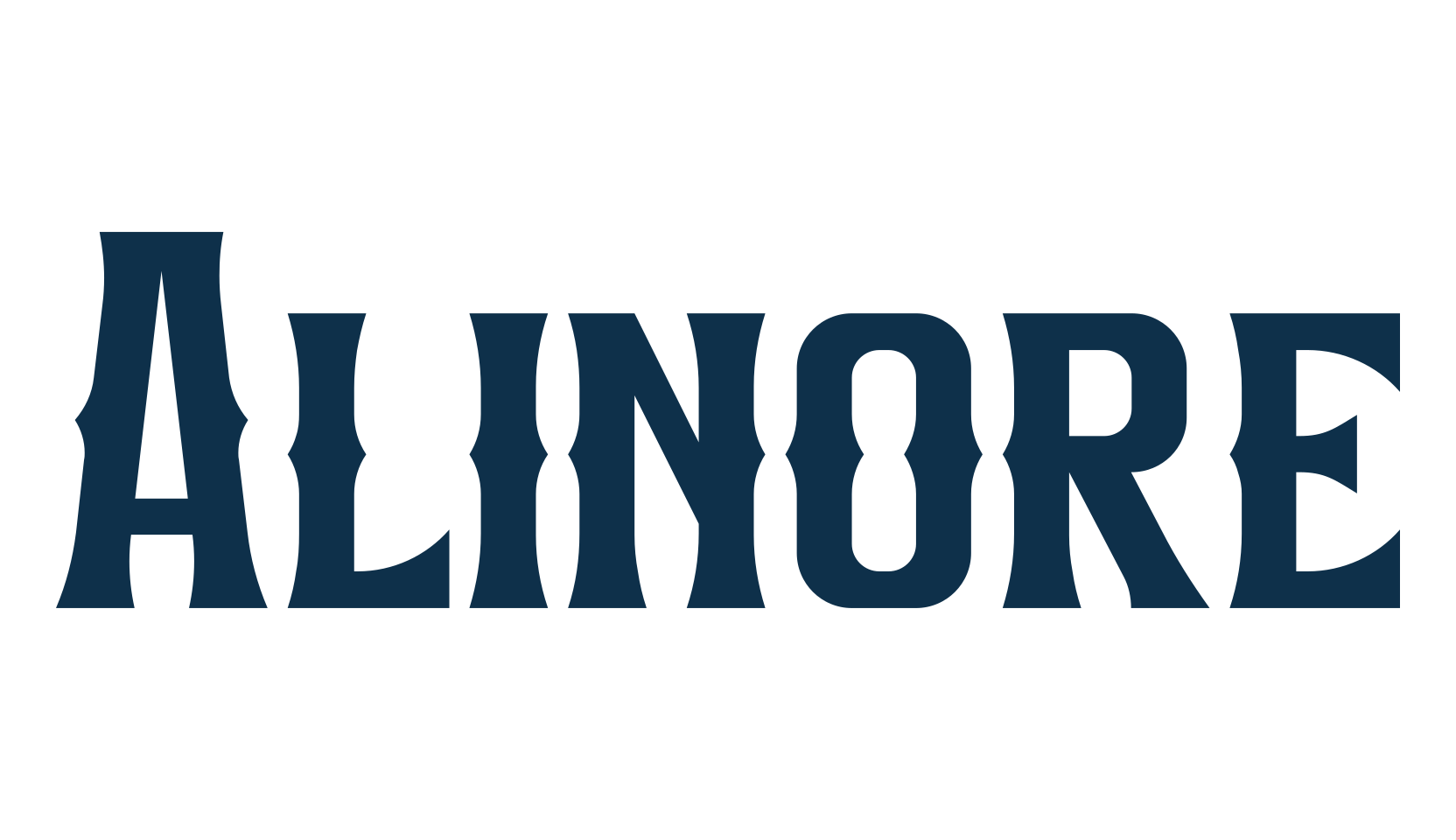 Alinore, fancy retro decorative font preview