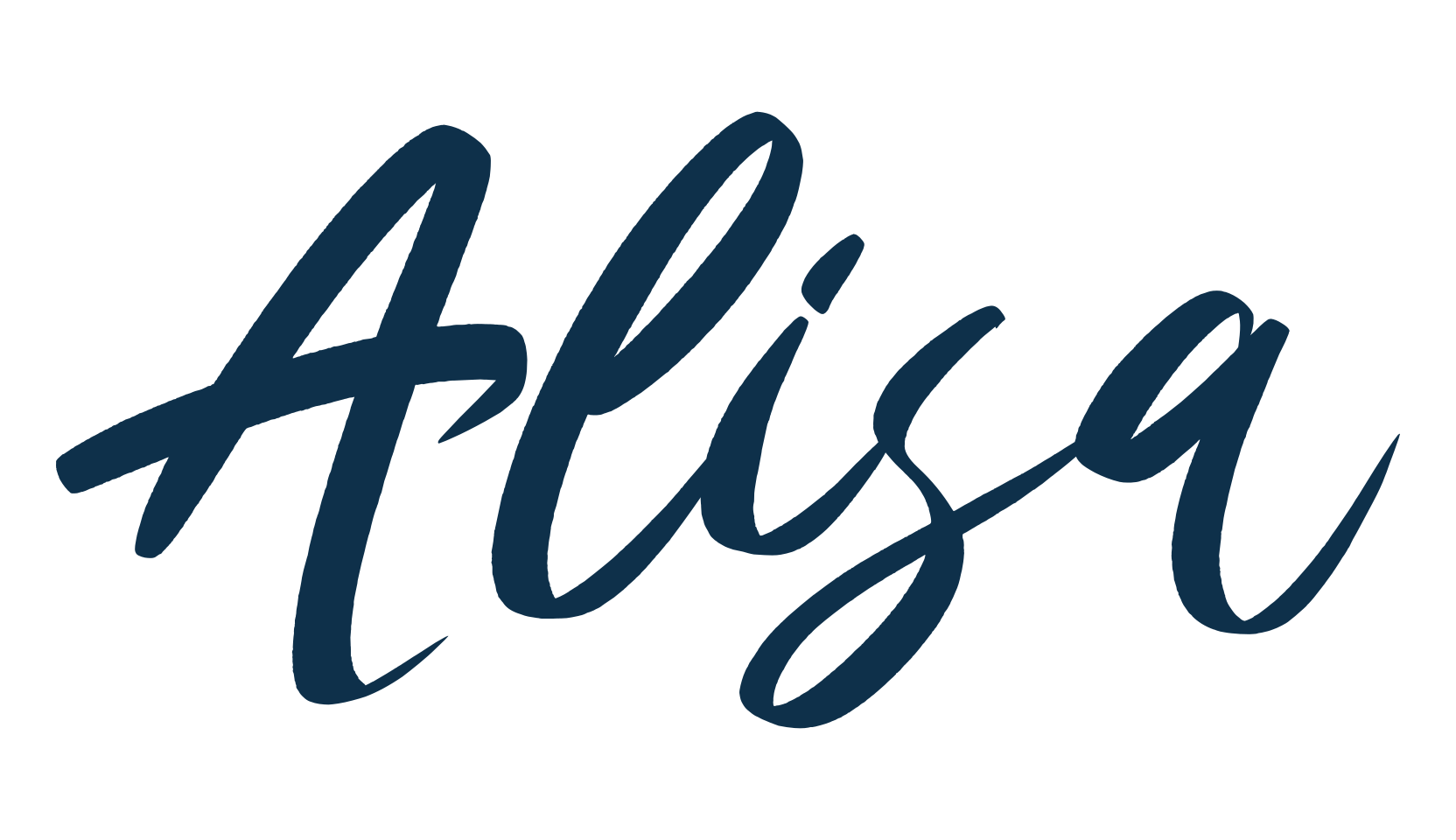 Alisa, brush font preview