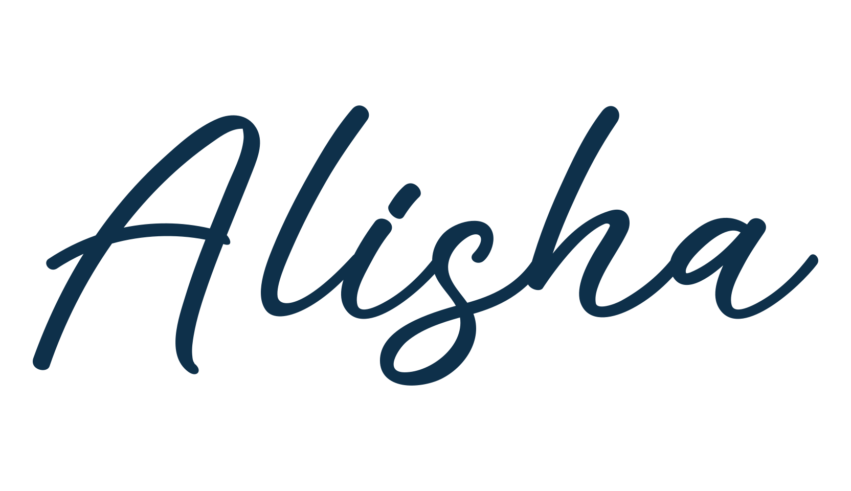Alisha, script handwritten fancy decorative calligraphy font preview
