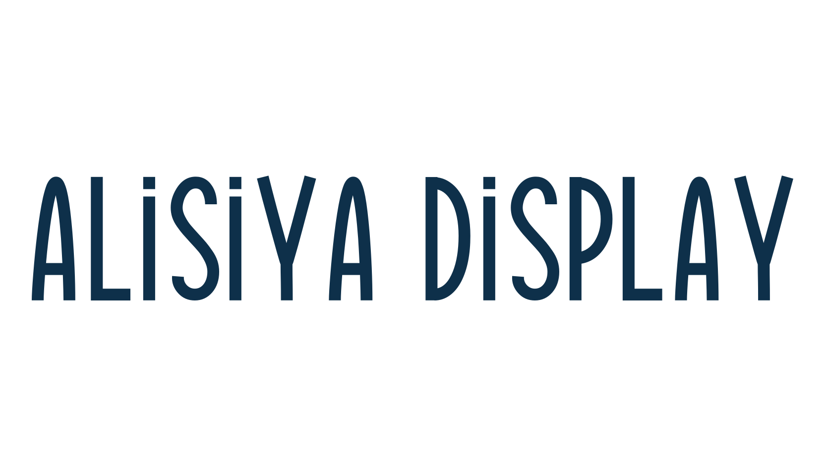 Alisiya Display, fancy various decorative script calligraphy font preview