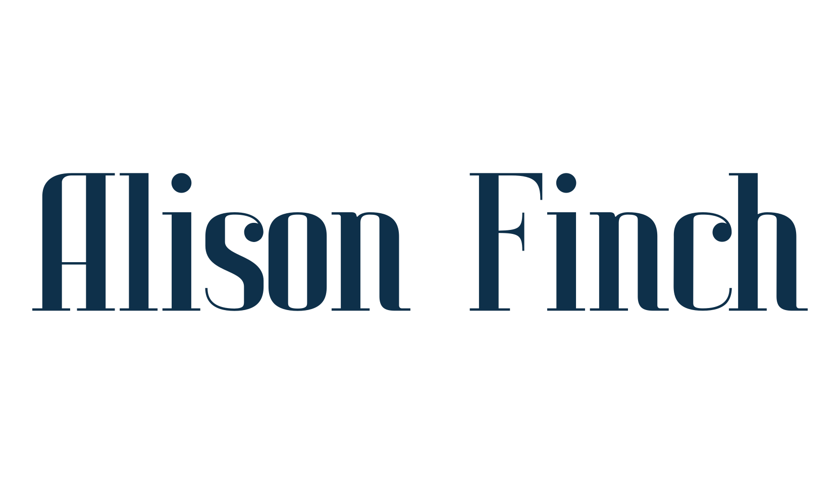 Alison Finch, basic serif font preview