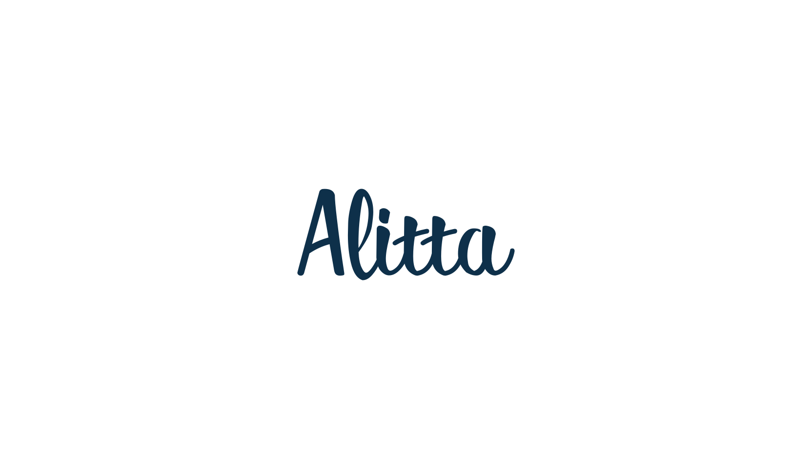 Alitta, script handwritten fancy decorative calligraphy font preview
