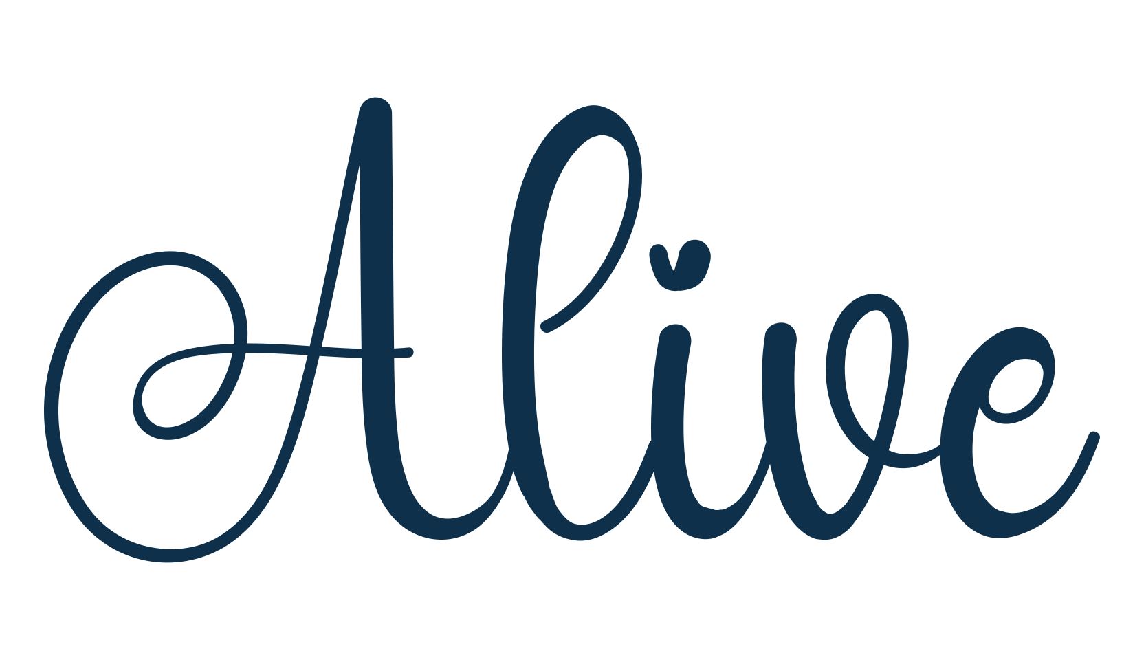 Alive, fancy decorative font preview