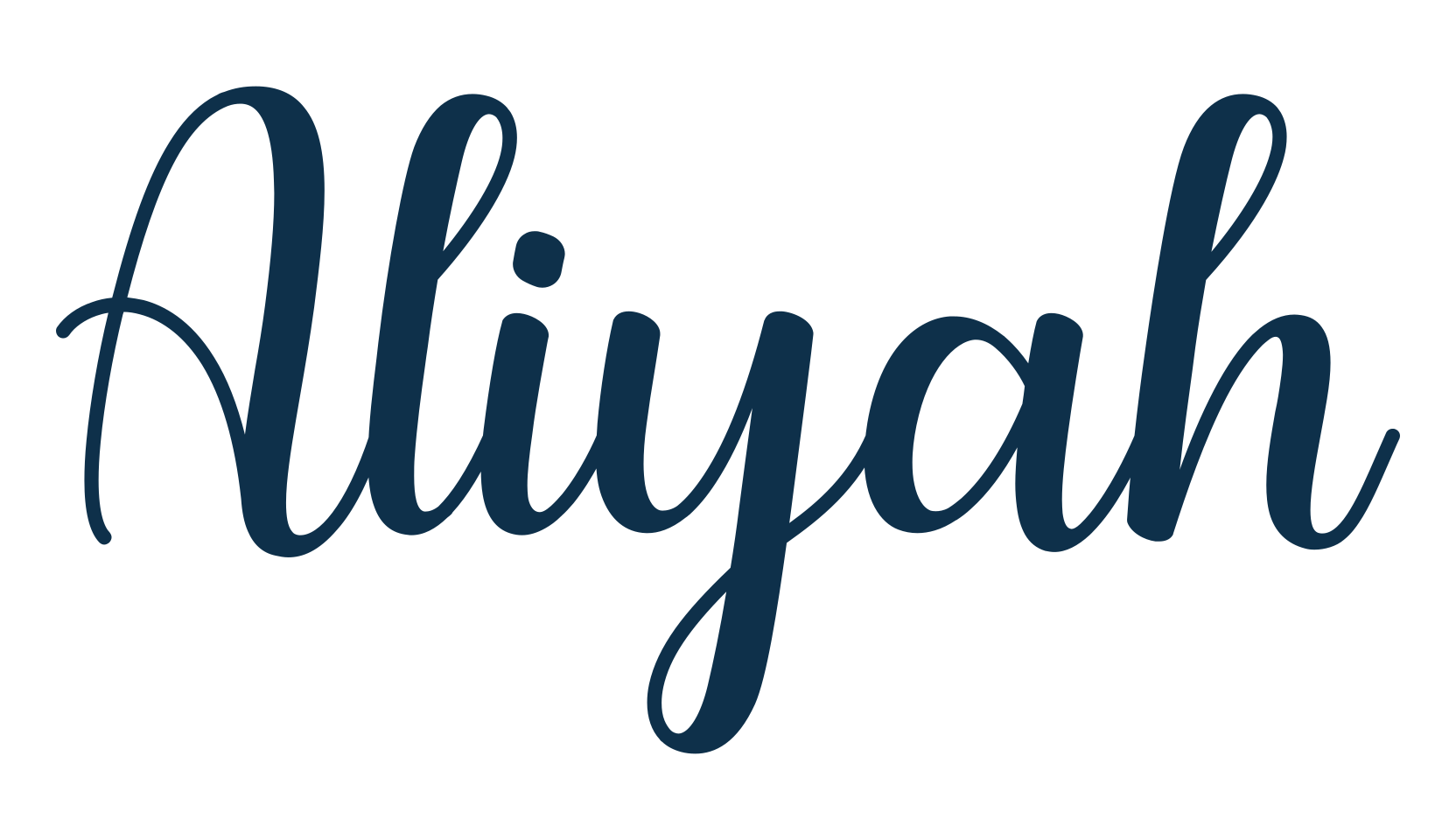 Aliyah, script calligraphy fancy decorative font preview