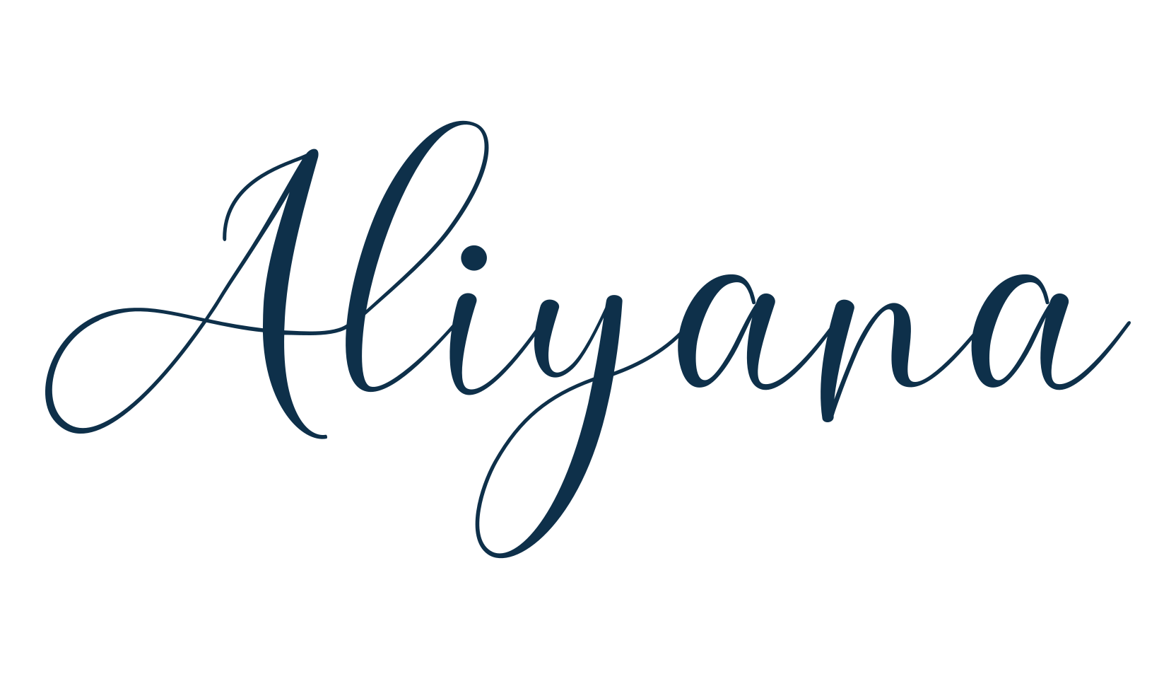 Aliyana, calligraphy font preview