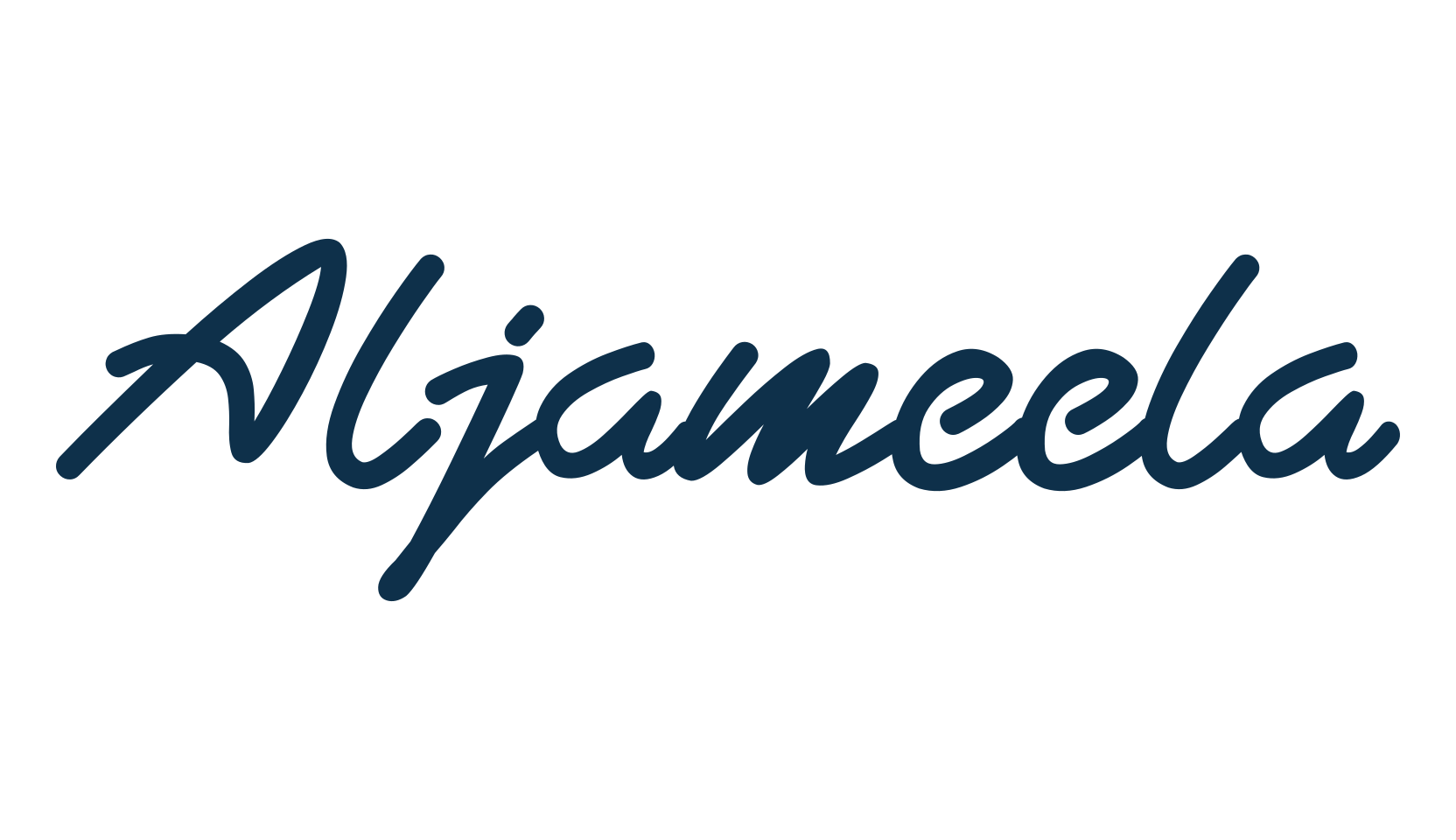 Aljameela, fancy various decorative script calligraphy font preview