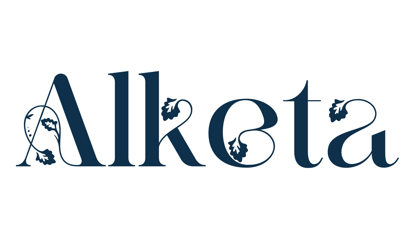 Alketa, decorative font preview