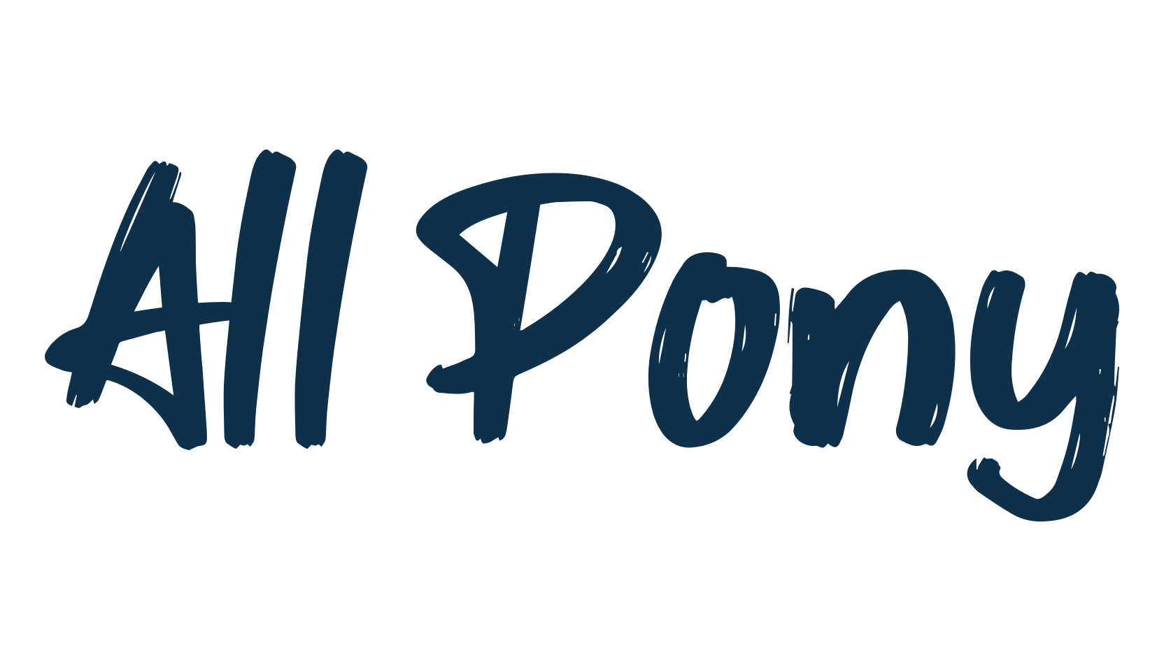 All Pony, brush font preview