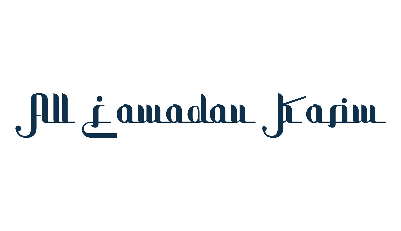 All Ramadan Karim, arabic font preview