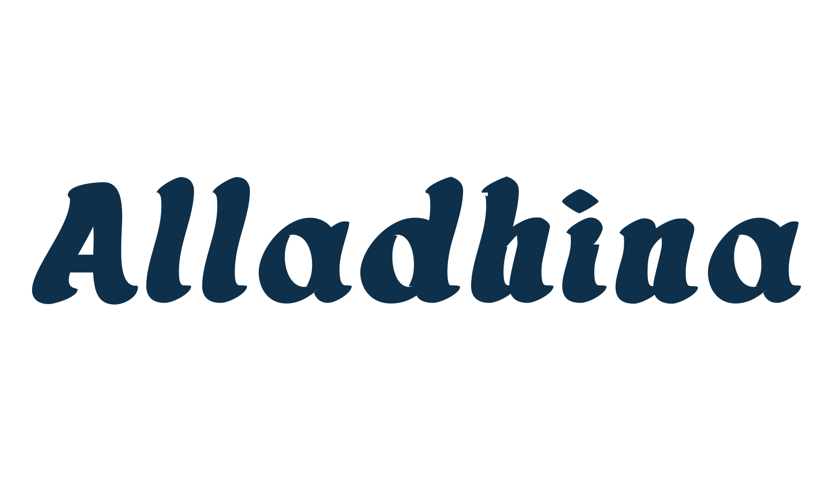 Alladhina, fancy decorative font preview