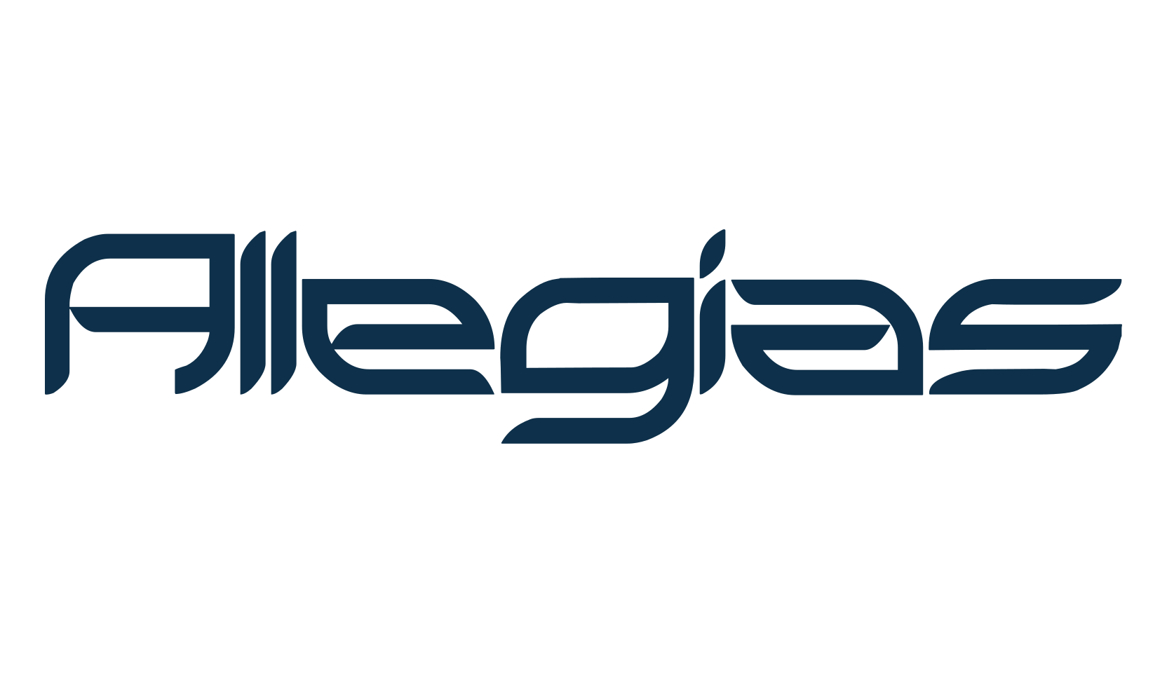 Allegias, techno sci-fi font preview