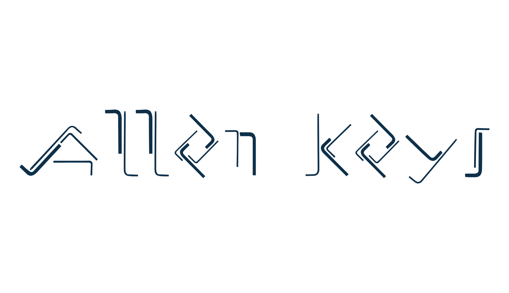 Allen Keys, various font preview