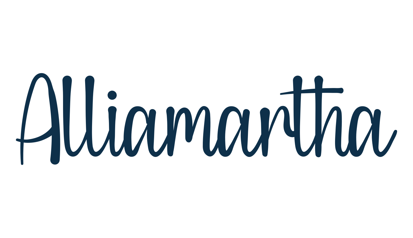 Alliamartha, fancy decorative font preview