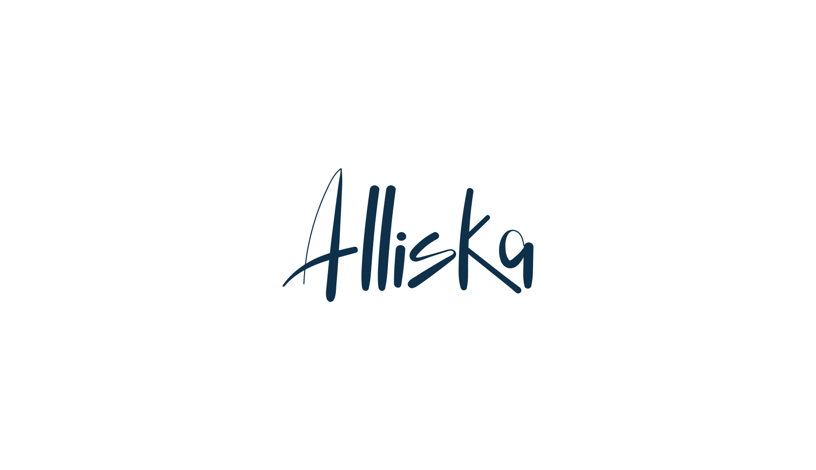 Alliska, fancy decorative font preview