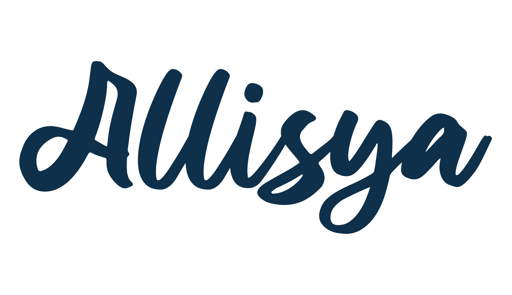 Allisya, handwriting font preview