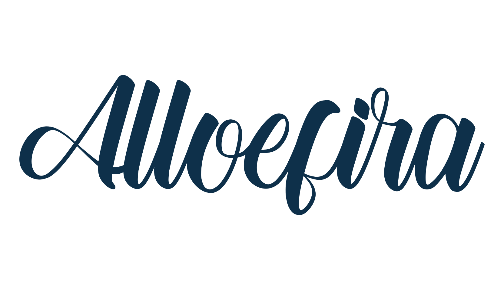Alloefira, script calligraphy fancy decorative font preview