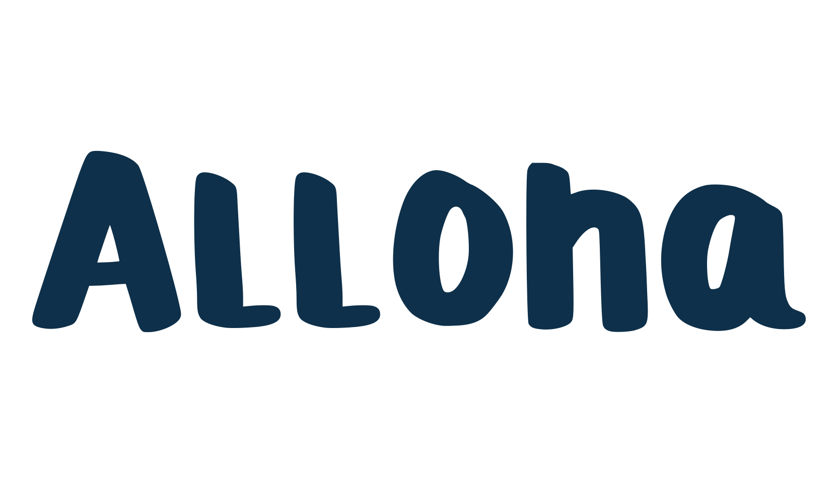 Alloha, handwriting font preview