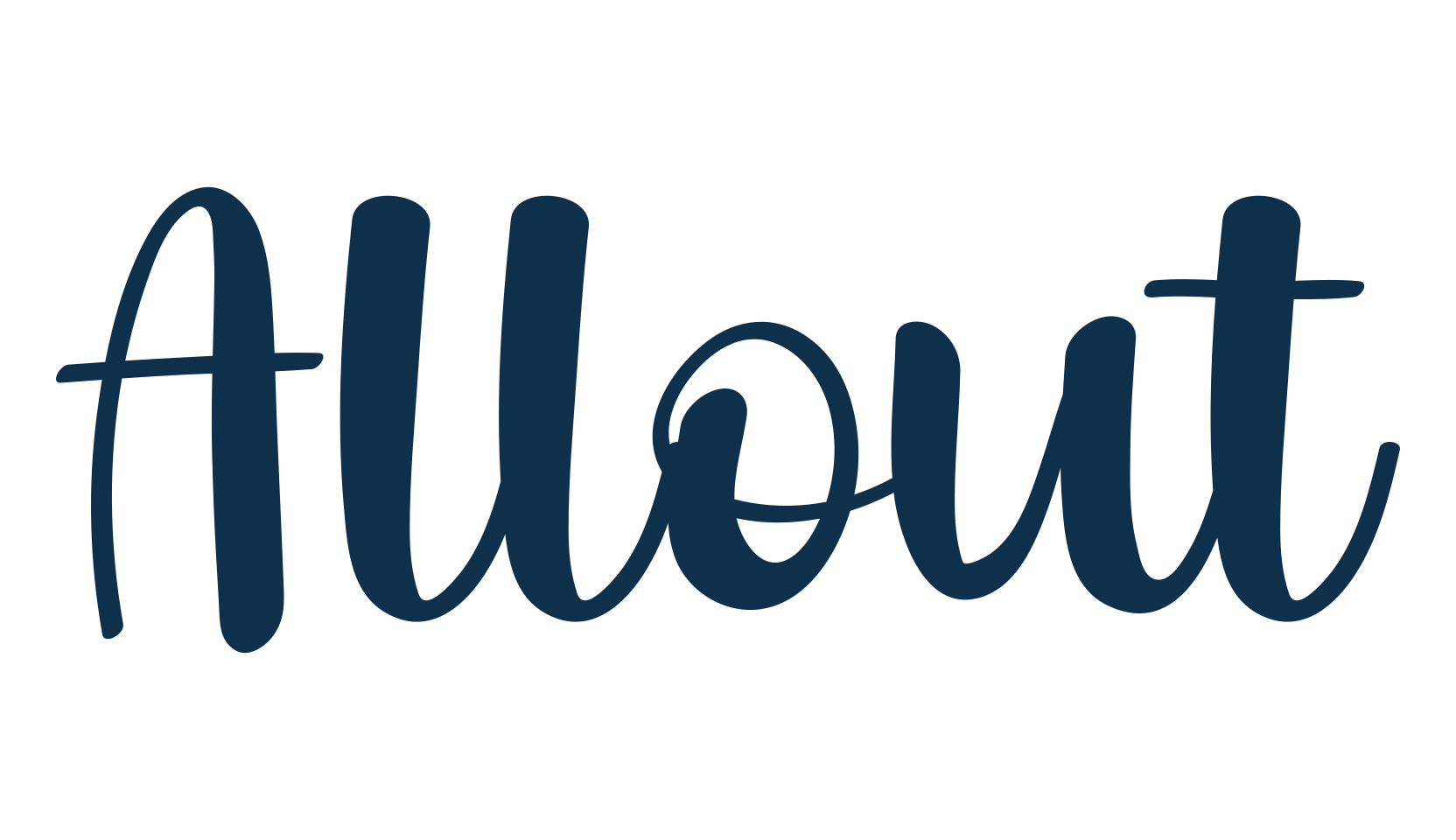 Allout, fancy decorative font preview