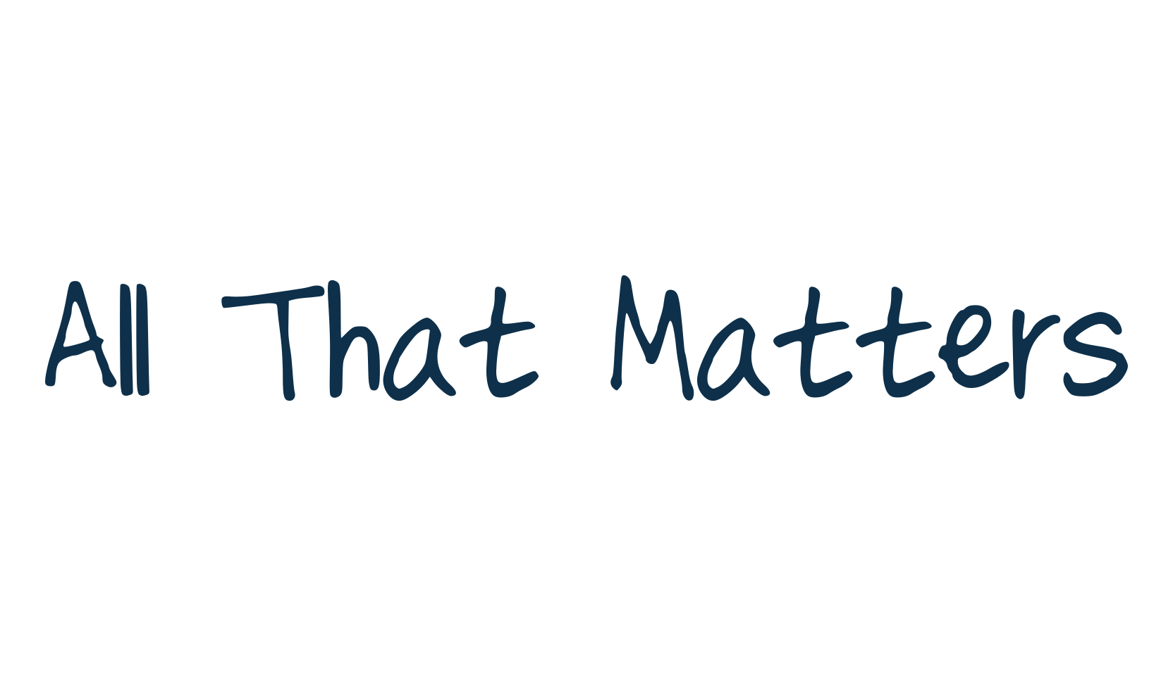 All That Matters, handwriting font preview