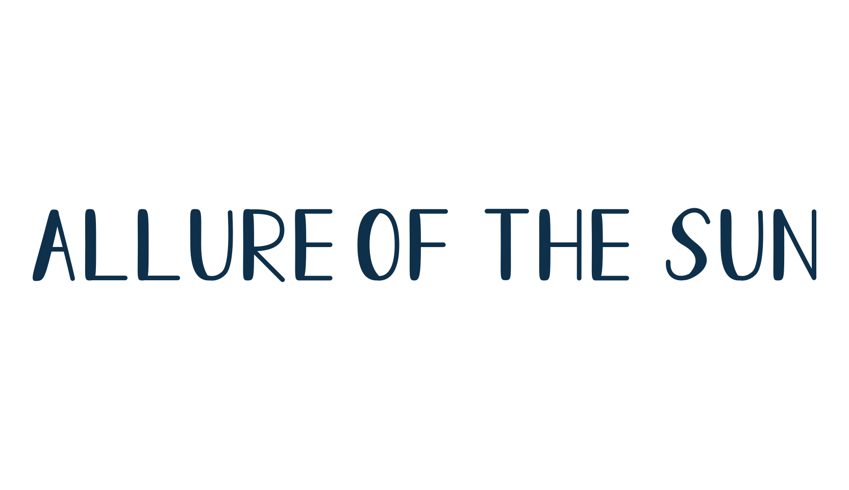 Allure Of The Sun, fancy cartoon decorative font preview