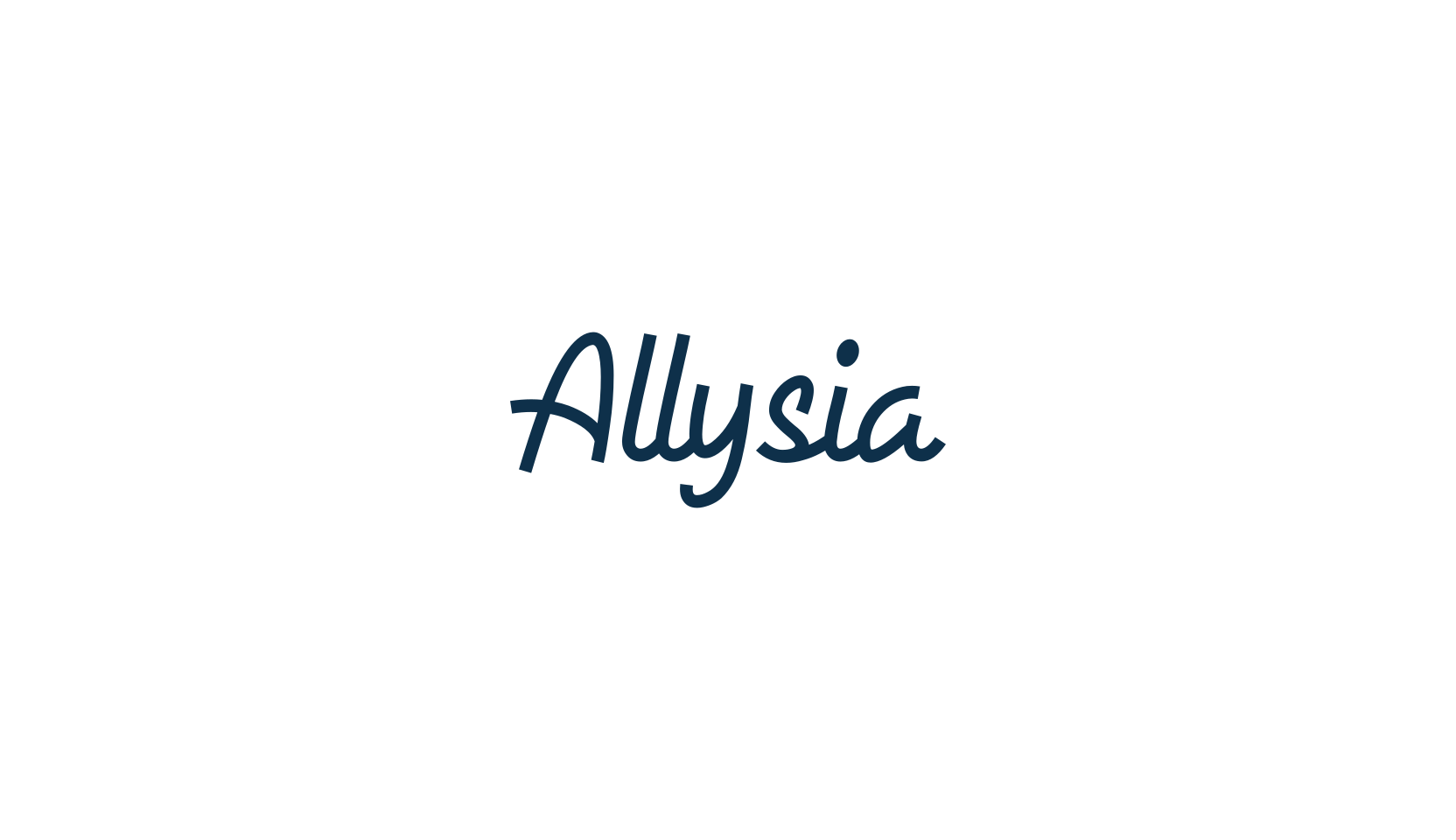 Allysia, fancy decorative font preview
