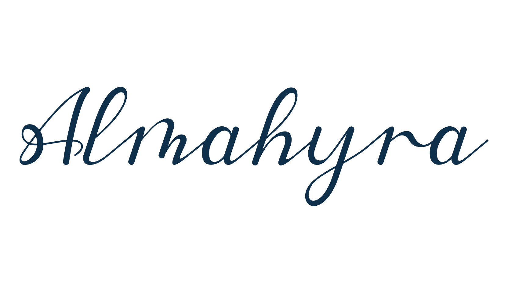 Almahyra, calligraphy font preview