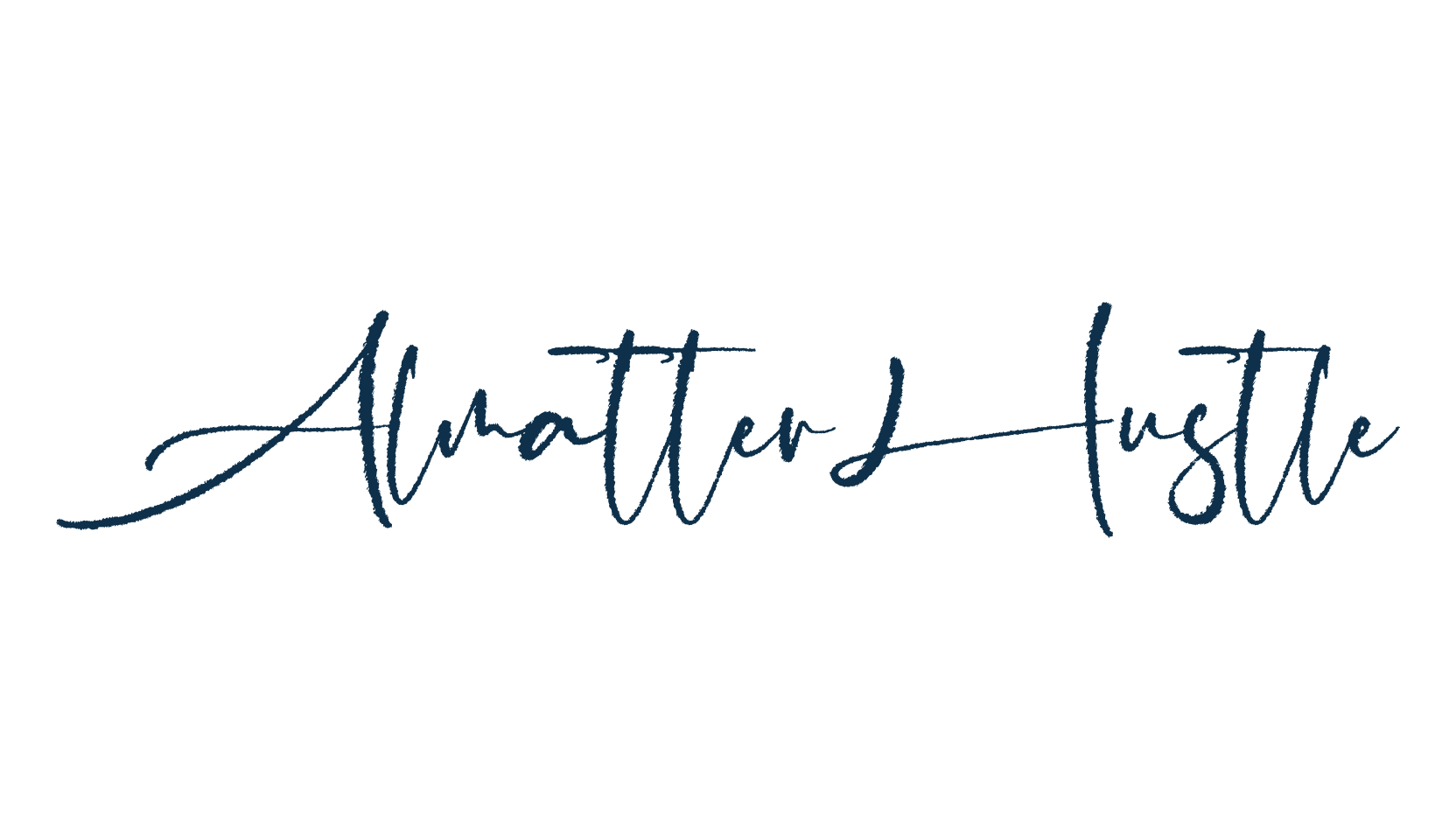 Almatter Hustle, script handwritten fancy decorative calligraphy font preview