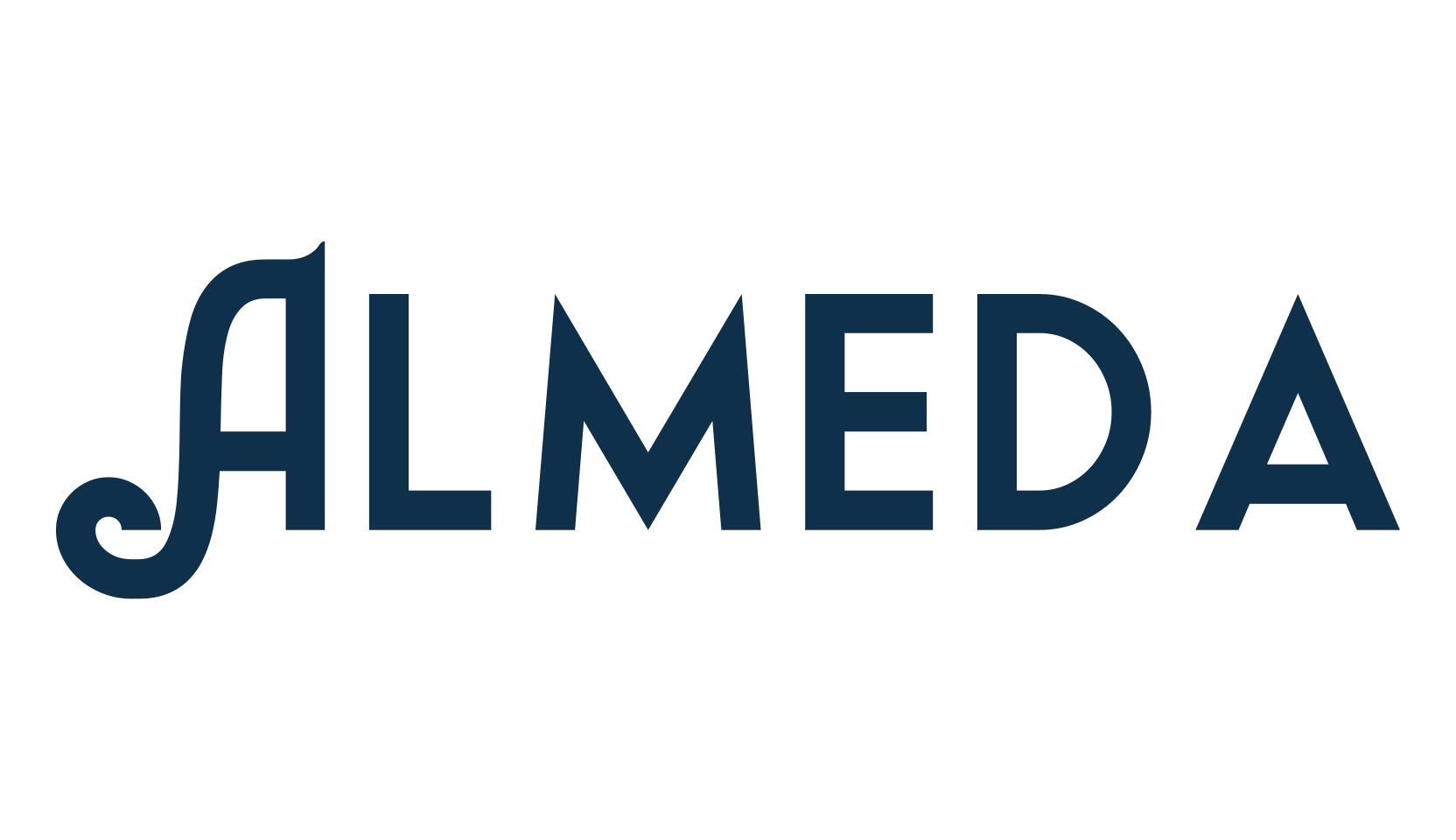 Almeda, retro font preview