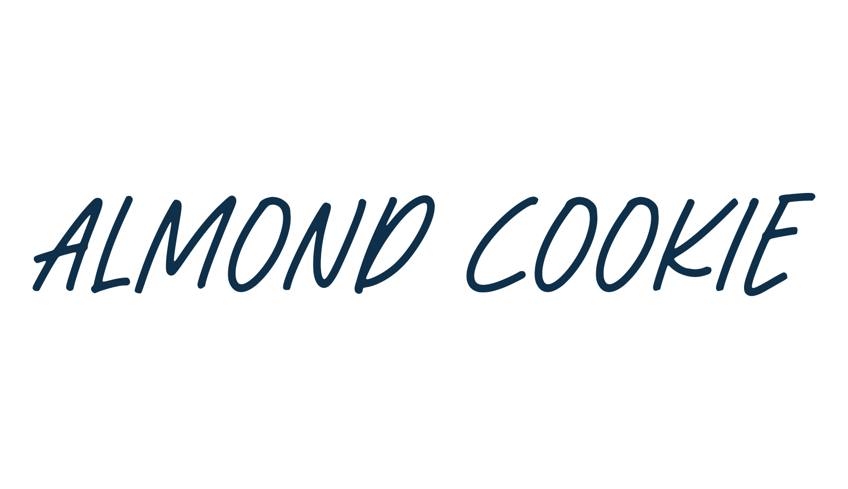 Almond Cookie, script handwritten fancy decorative calligraphy font preview