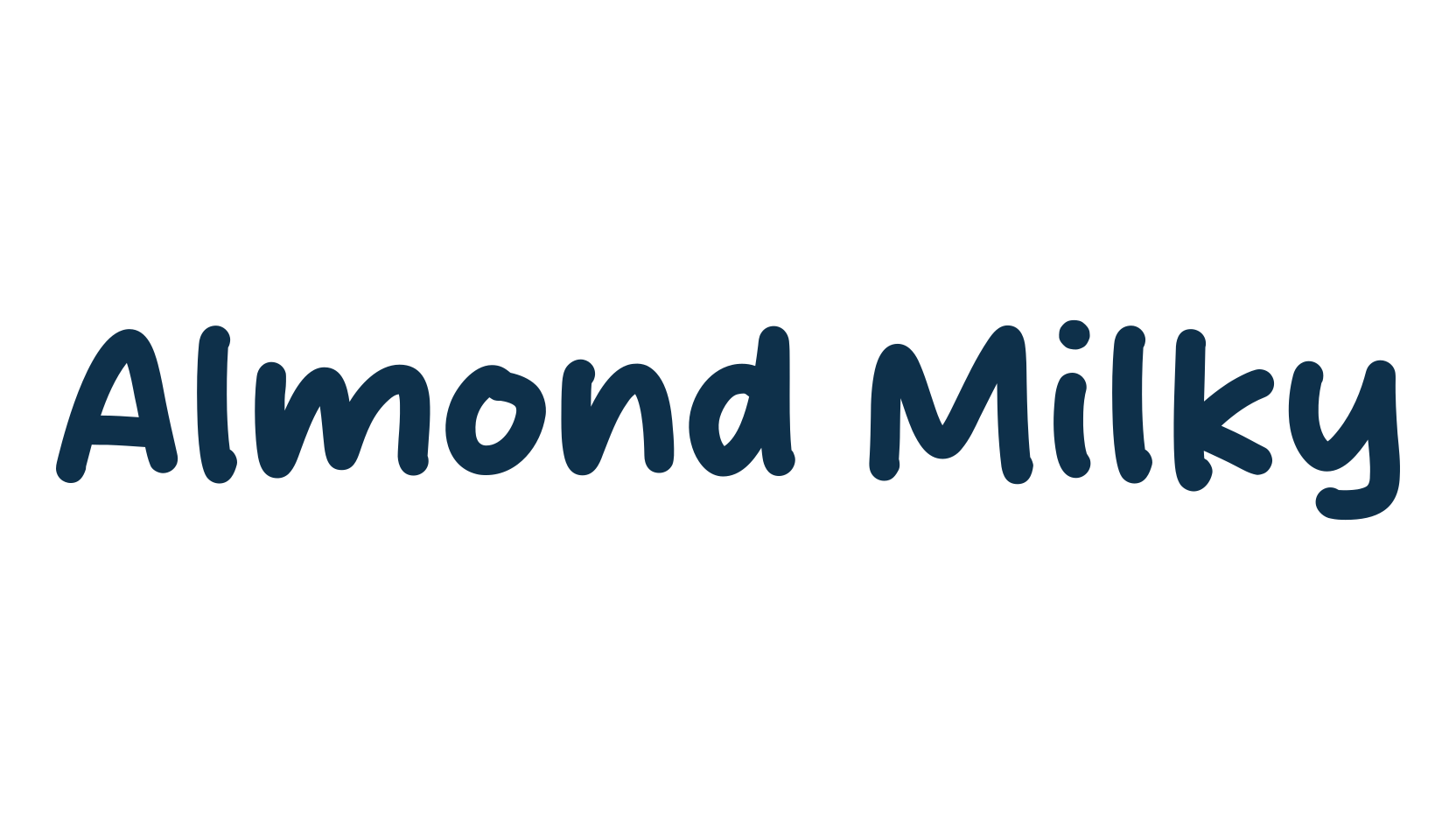 Almond Milky, script handwritten fancy decorative calligraphy font preview