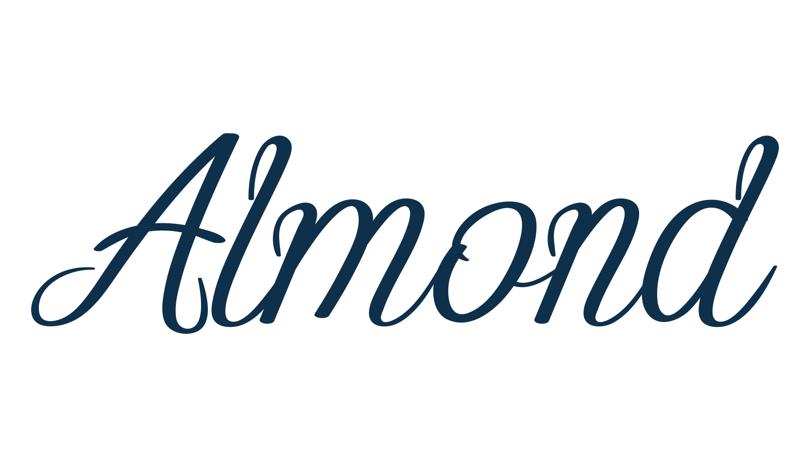 Almond (almond), display market font preview